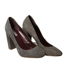 BCBGeneration 'Franka' Suede Block Heel in Steel Size 10